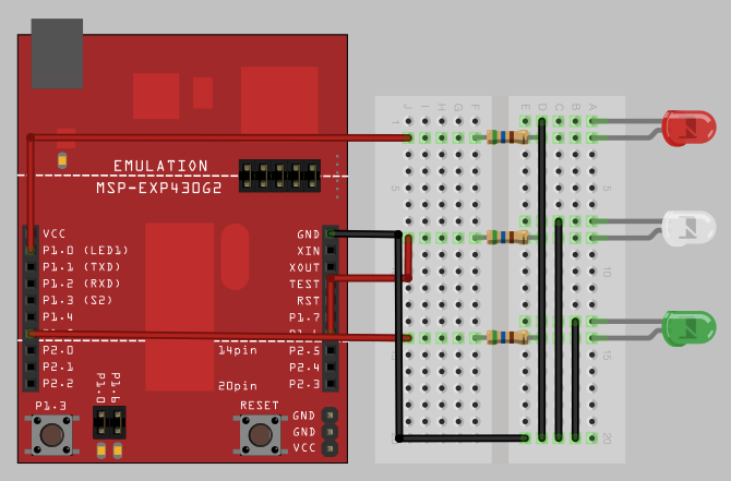 Msp430-binarydisplay